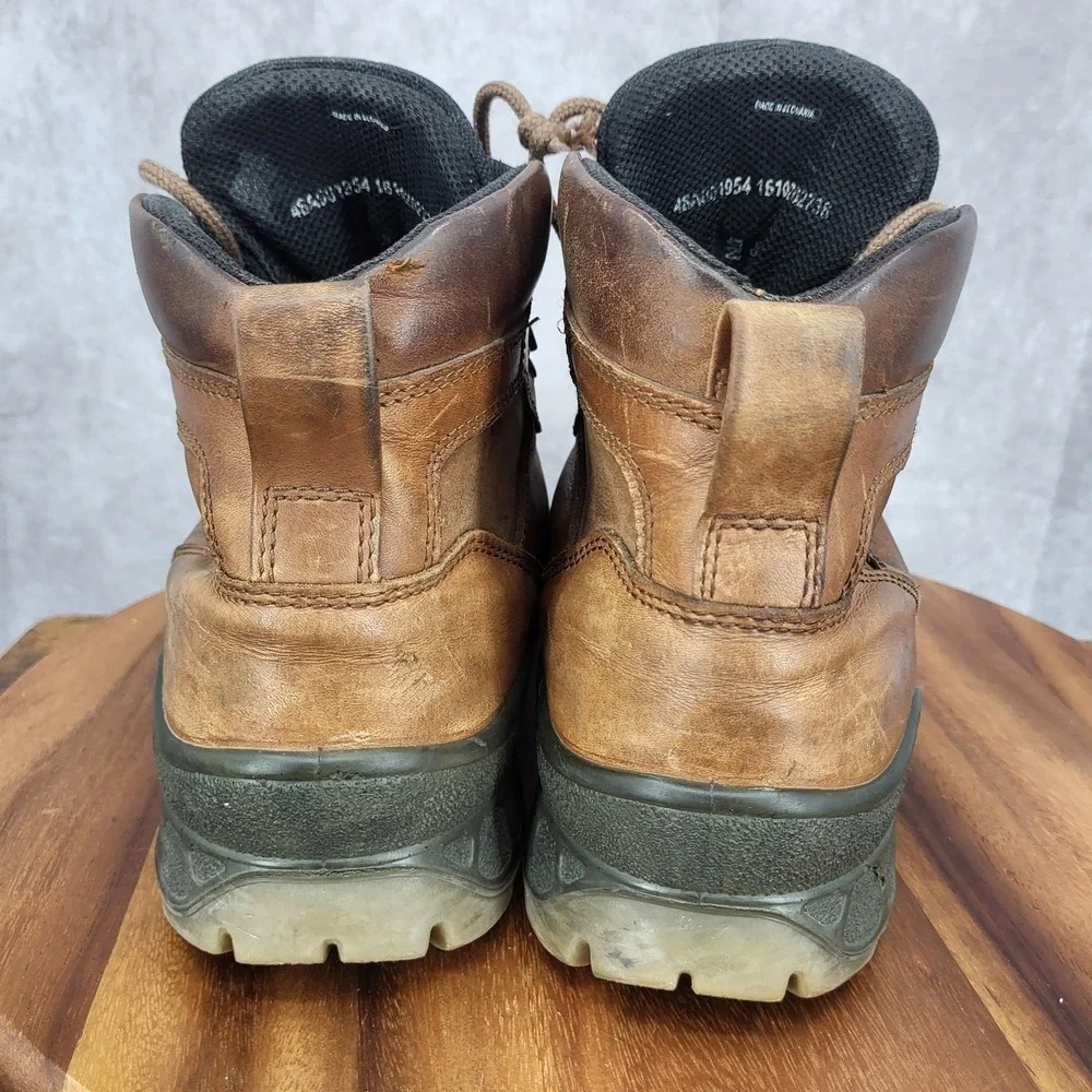 Ecco‎ Track II Hiking Boots Mens 46 U.S. 12 / 12.5 Brown Leather Waterproof